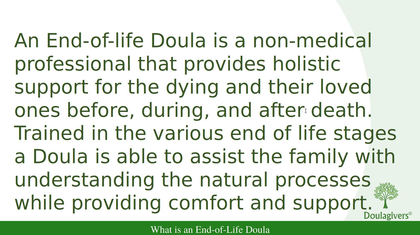 Reflection and calm in caregiving